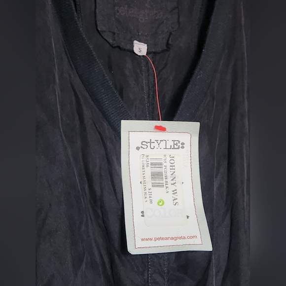 NWT Pete & Greta Johnny Was Loreta Black Sleeveless One-Piece Romper S $214 - Picture 6 of 11